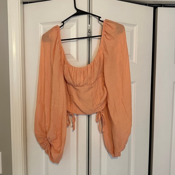 HELLO MOLLY Planting Seeds Peach Crop Top - Picture 6 of 11